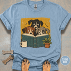 Dogs Reading a Book T-shirt