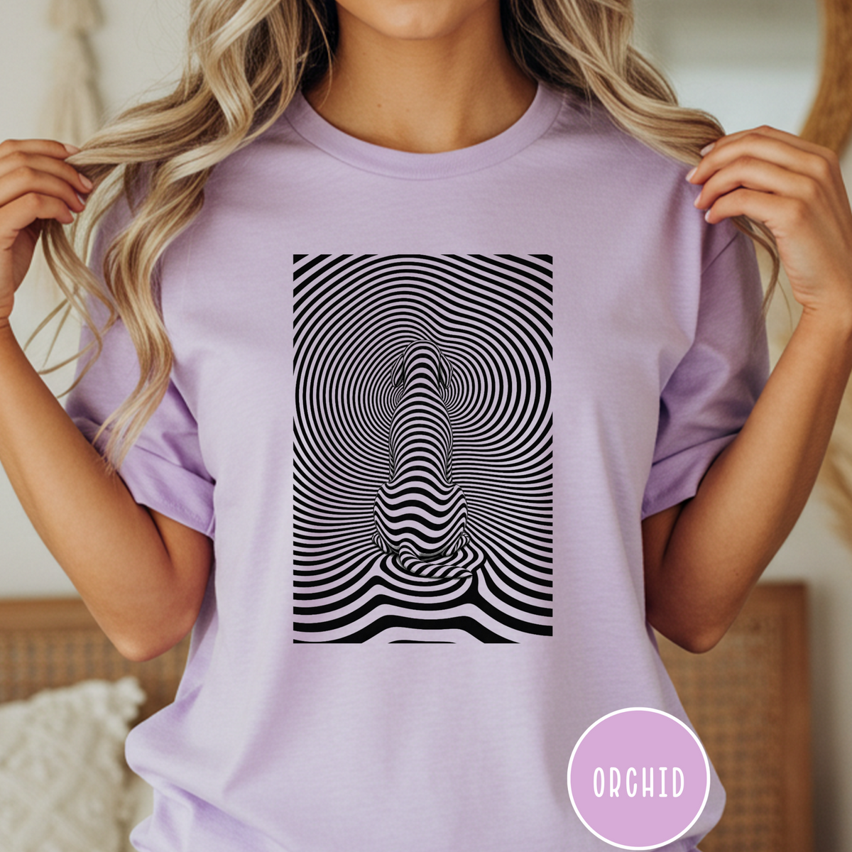 Gazing into Eternity Optical Art T-shirt