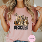 Rescued is My Favorite Breed Group Photo T-shirt