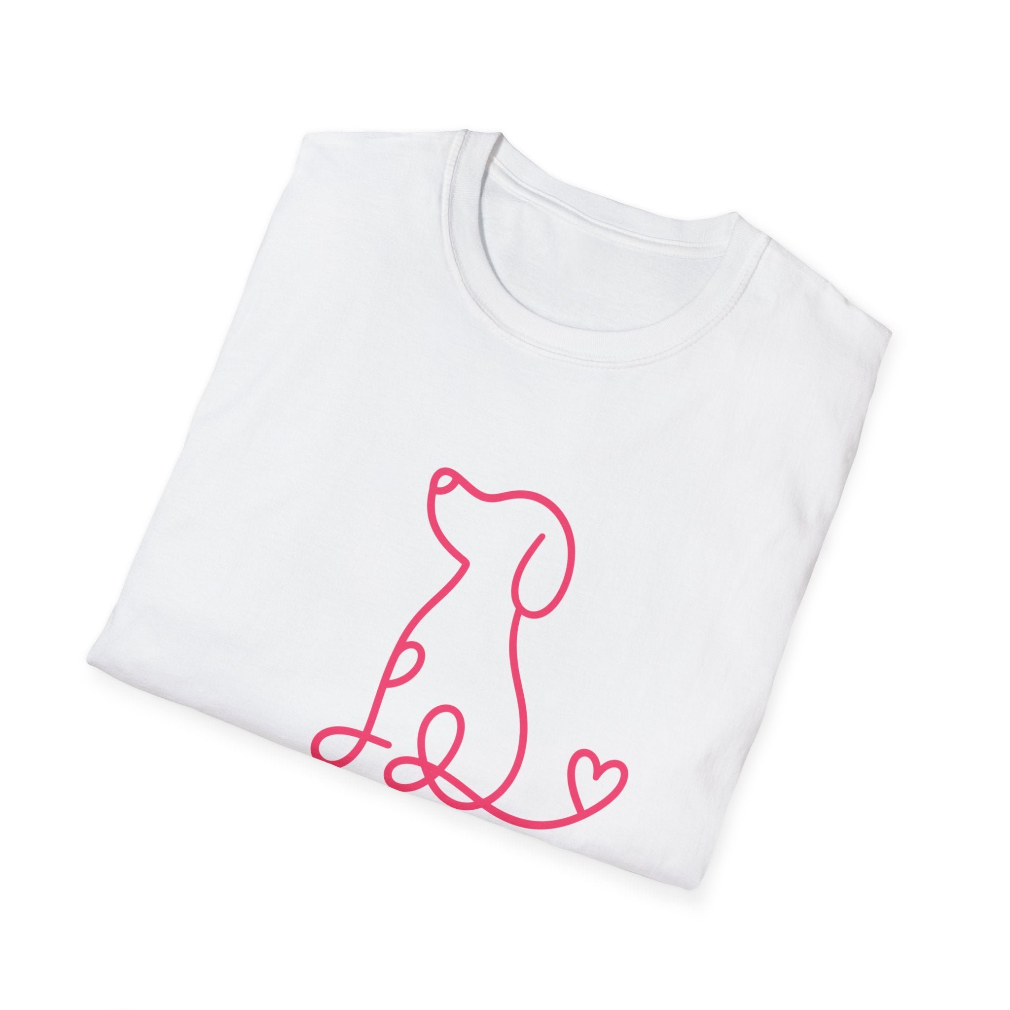 Doodle Dog-pink- T-shirt