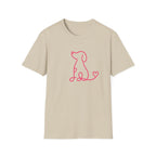 Doodle Dog-pink- T-shirt