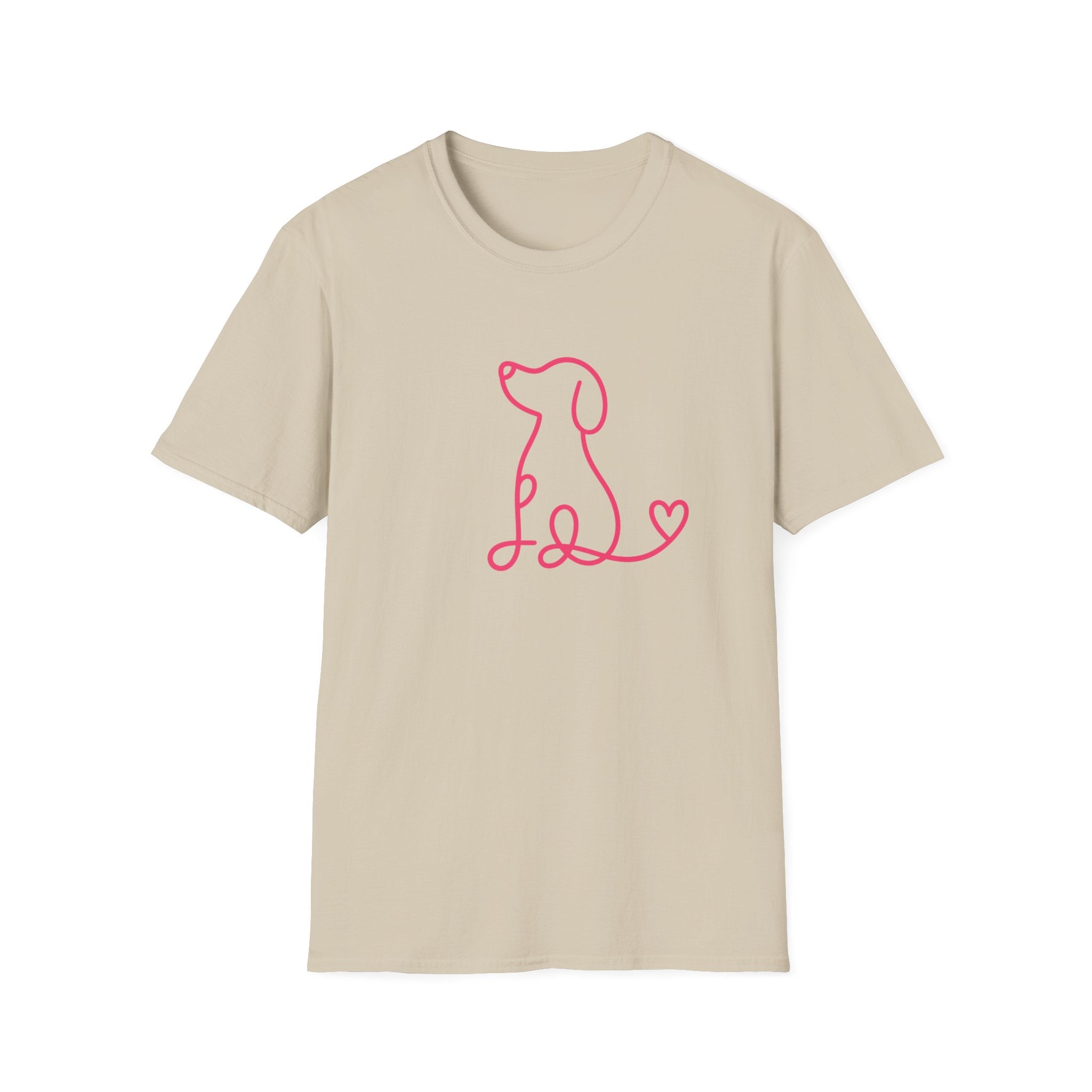 Doodle Dog-pink- T-shirt