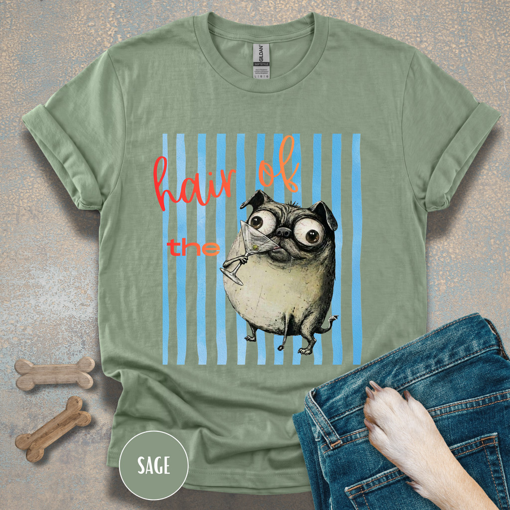 Hair of the Dog Pug Hangover T-Shirt