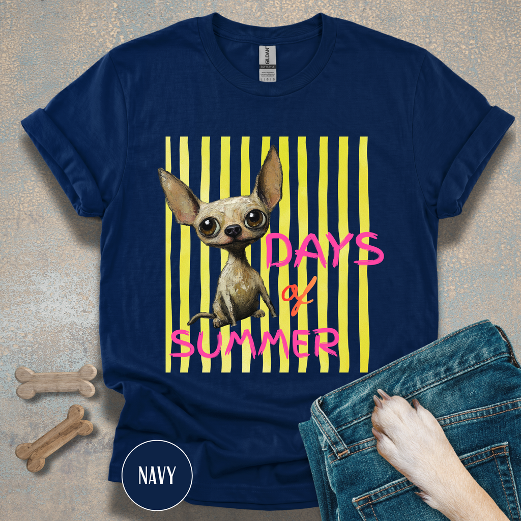 Dog Days of Summer Chihuahua Graphic T-Shirt