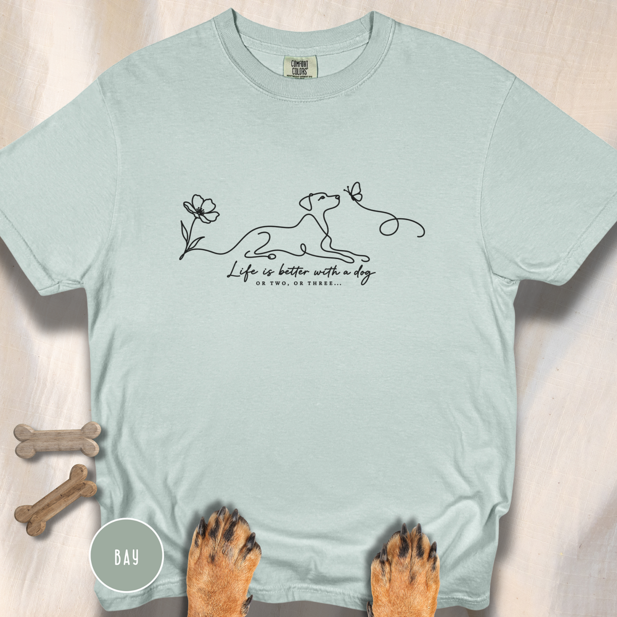 Life is Better with a Dog or Two or Three in Spring T-shirt