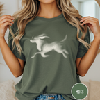 Running Dog Optical Art T-shirt