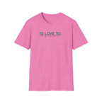I'd Love To, but My Dog won't let me-teal dark grey text- T-shirt