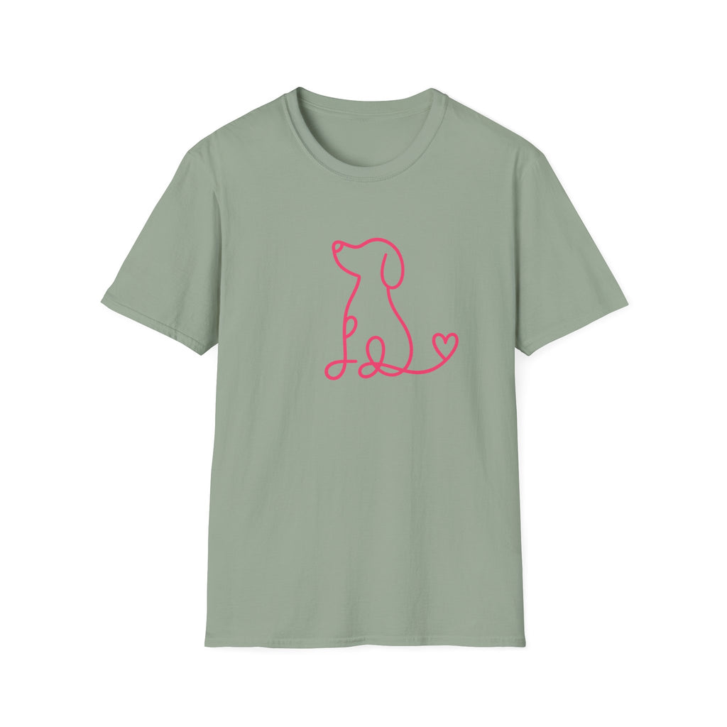 Doodle Dog-pink- T-shirt