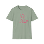 Doodle Dog-pink- T-shirt