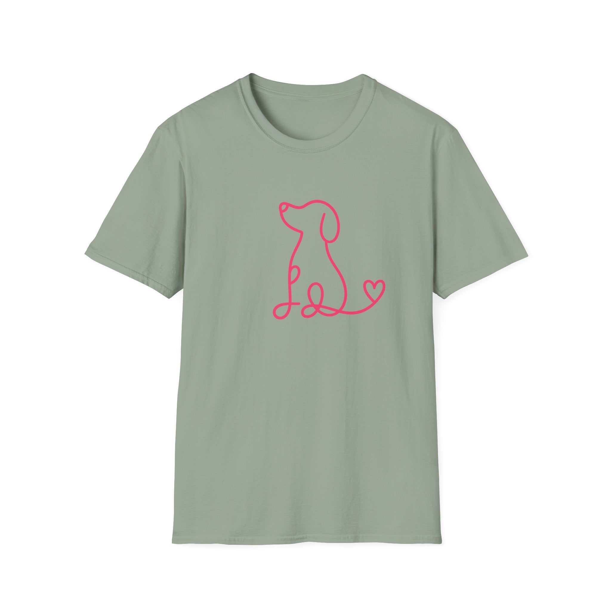 Doodle Dog-pink- T-shirt