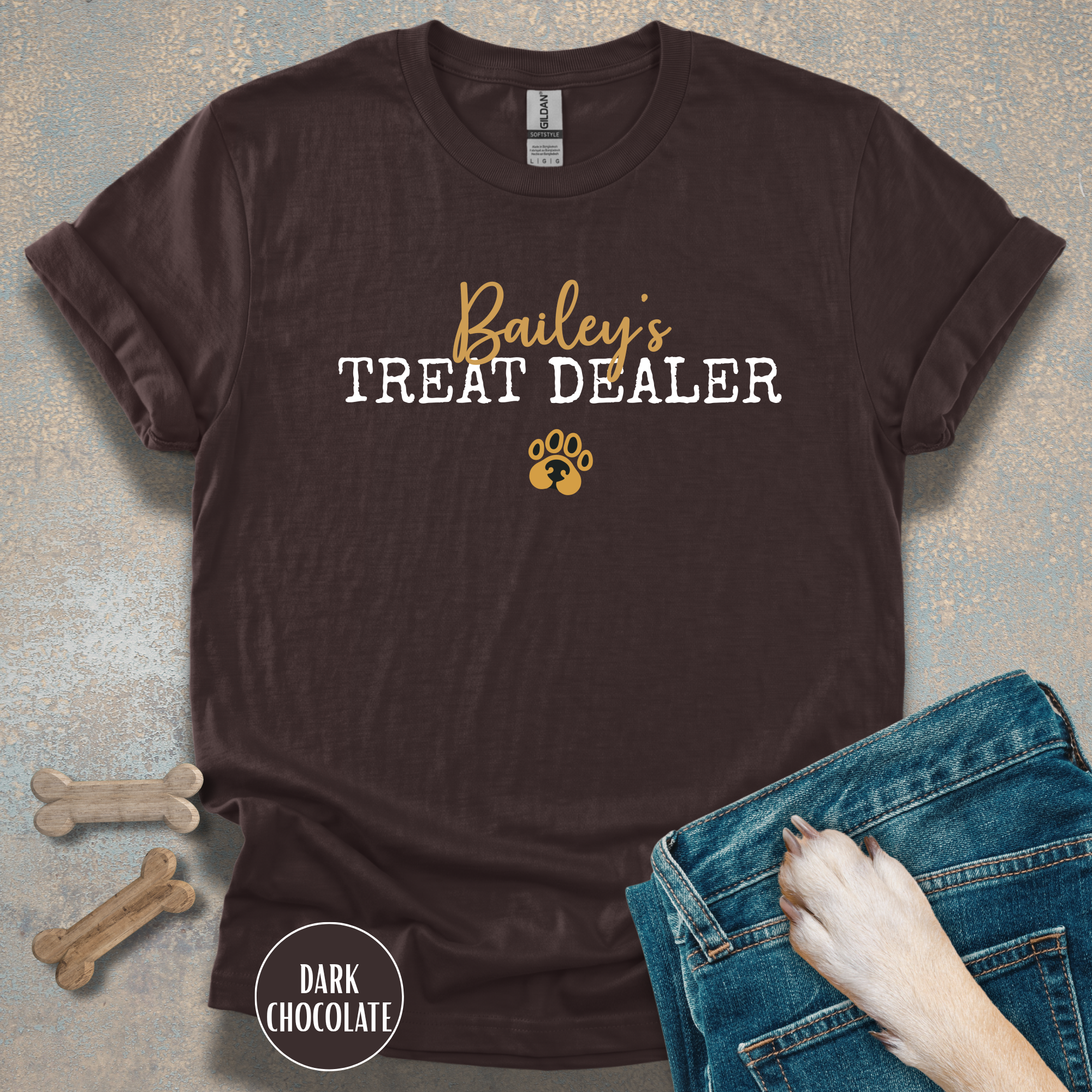Personalized Treat Dealer Dog Lover T-shirt
