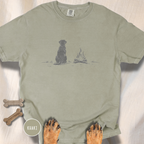 A Dog by the Campfire  T-Shirt