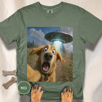 Dog UFO Selfie T-shirt