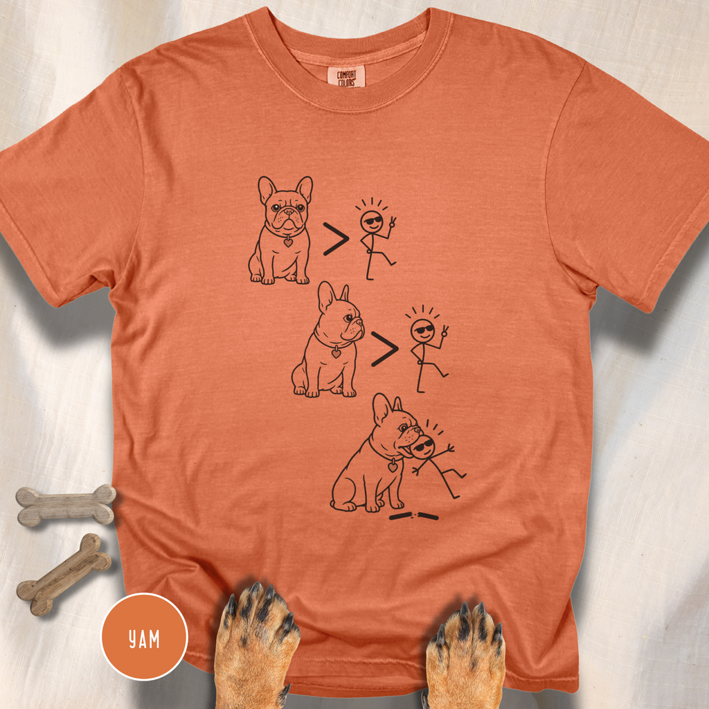 Frenchie > People Nom Nom  T-shirt