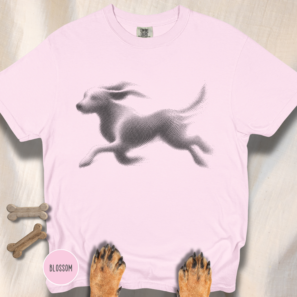 Running Dog Optical Art T-shirt