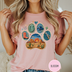 Western Desert Cowboy Paw Print T-Shirt