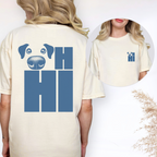 OH Hi Dog Nose Blue T-shirt