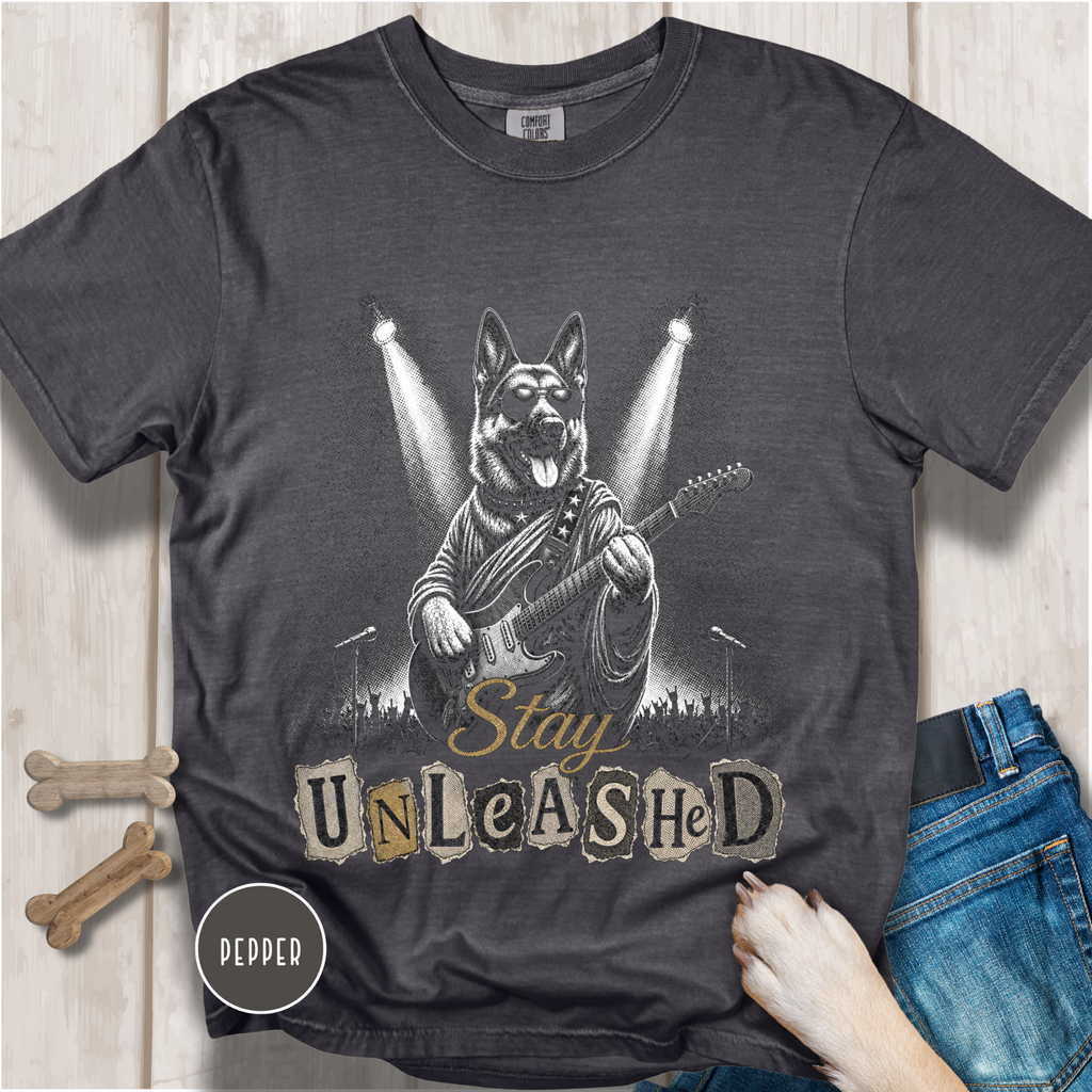 Stay Unleashed German Shepherd Vintage Graphic T-shirt