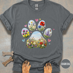 Wildflower Meadow Paw Print T-shirt