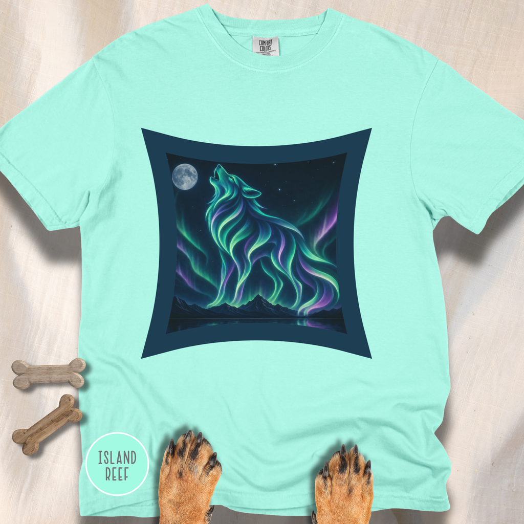 Aurora Borealis Wolf  T-Shirt