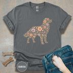 Golden Retriever Floral T-shirt