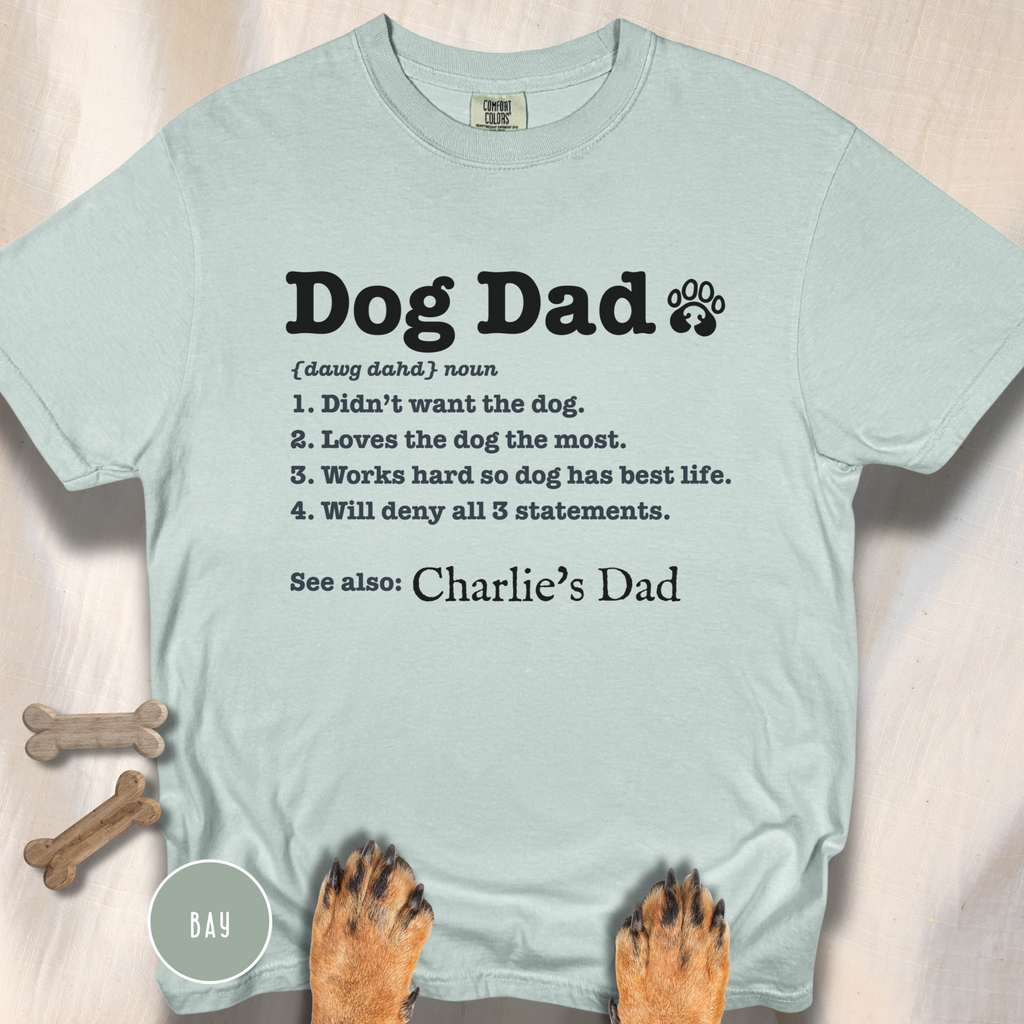 Personalized Dog Dad Definition T-shirt