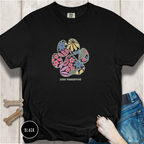 Stay Pawsitive Floral Paw Print T-Shirt
