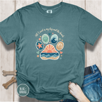 Coastal Dog Lover T-Shirt for Beach Loving Dog Moms