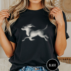 Running Dog Optical Art T-shirt