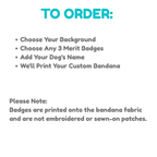 Personalized Adventure Dog Bandana | Choose Your Badges