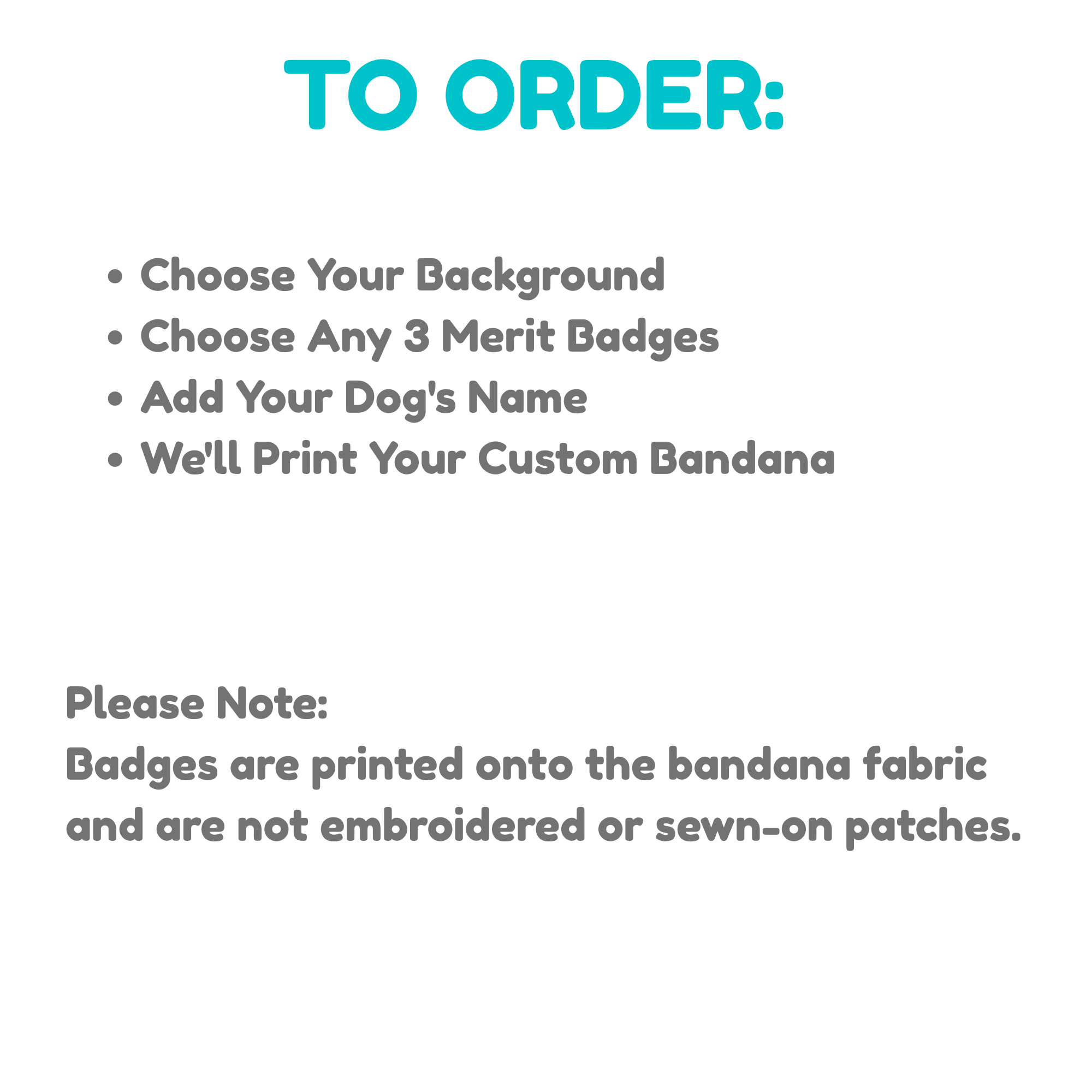 Personalized Adventure Dog Bandana | Choose Your Badges