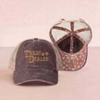 Treat Dealer Embroidered Leopard Trucker Hat