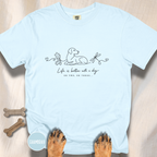 Life is Better with a Dog or Two or Three in Fall T-shirt