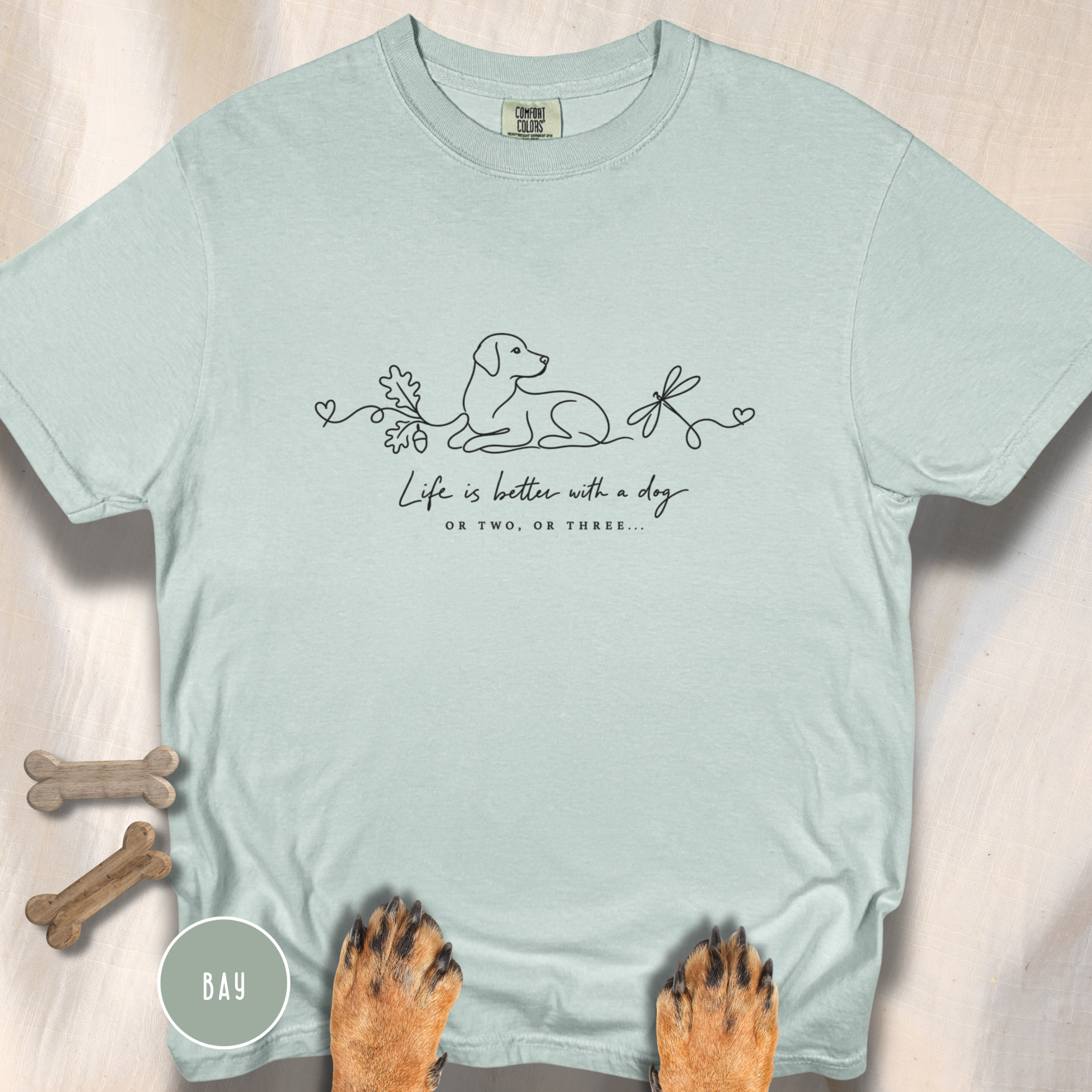 Life is Better with a Dog or Two or Three in Fall T-shirt