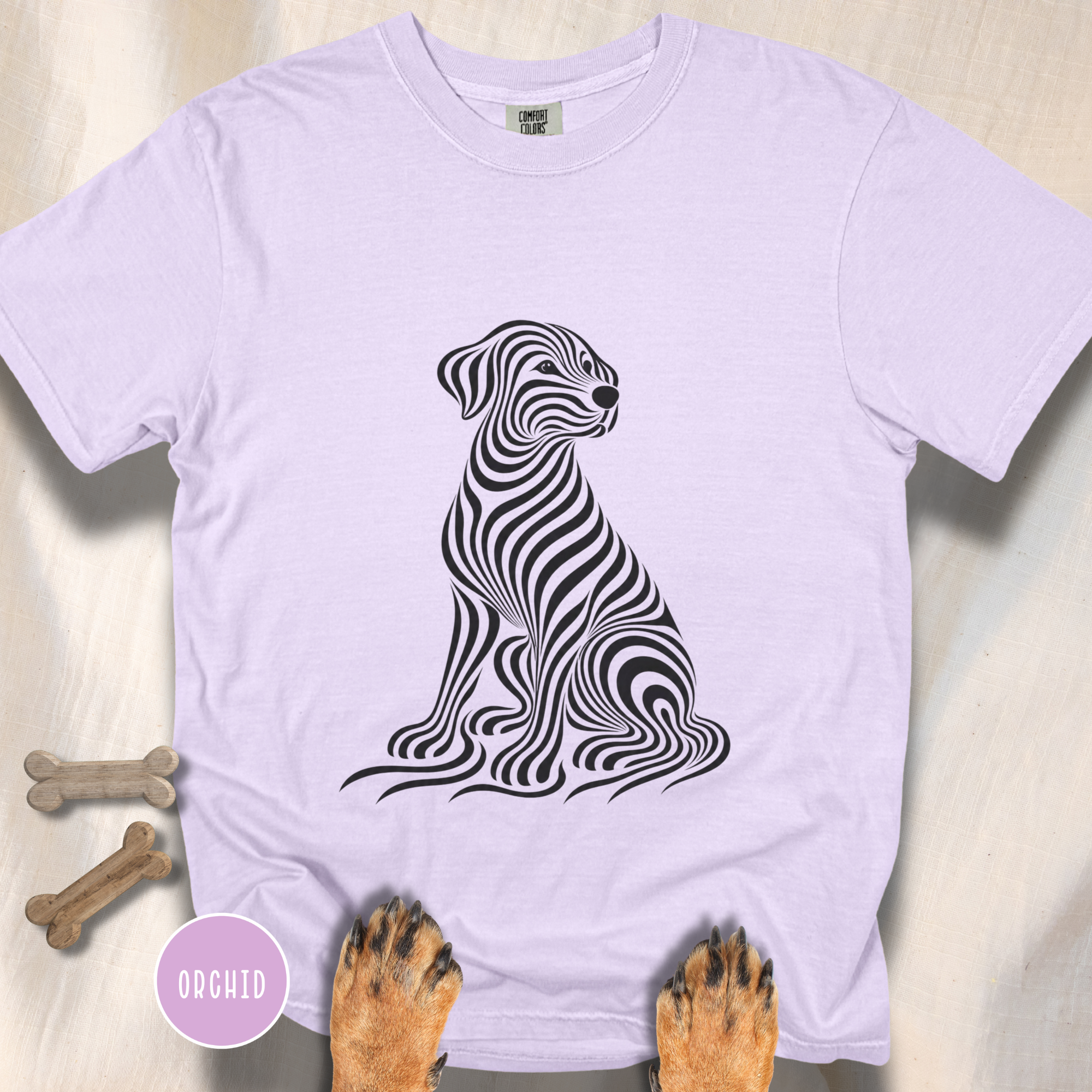 On My Wavelength Optical Art T-shirt