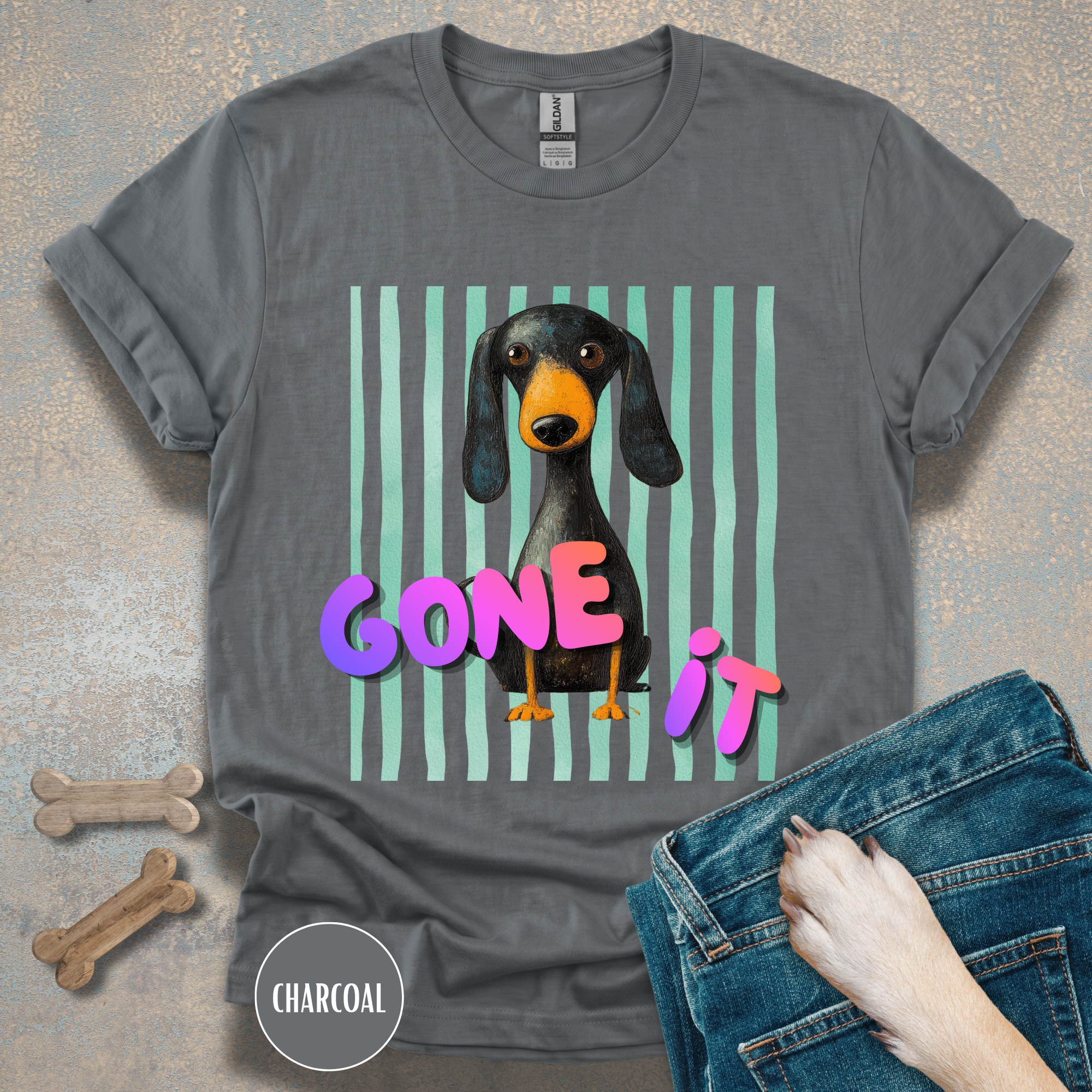 Dog Gone It Dachshund Graphic T-Shirt