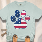 American Flag Pawtriot T-shirt