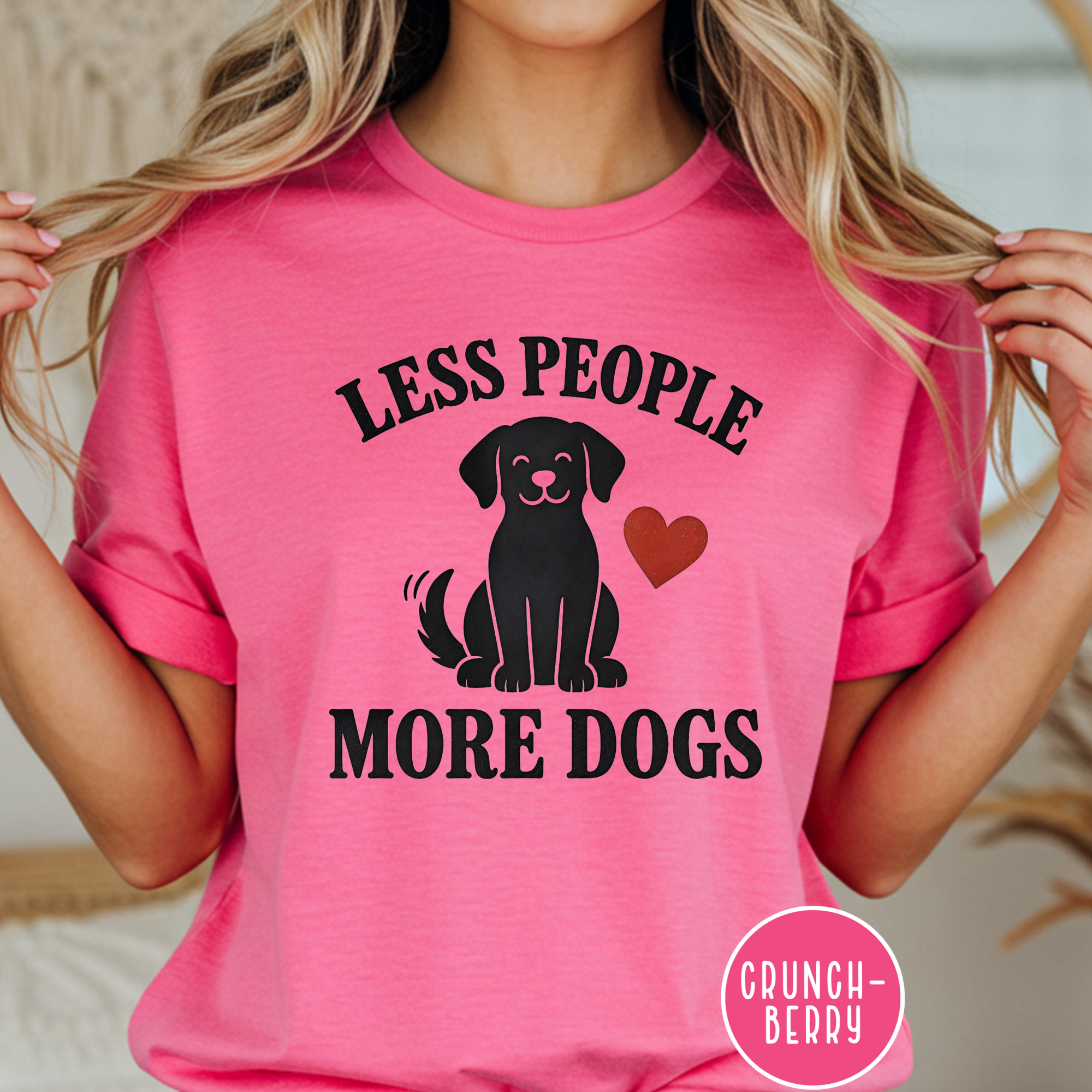 Less People More Dogs T-shirt
