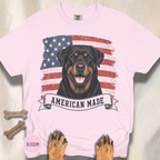 Rottweiler American Made USA flag T-shirt