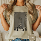 Gazing into Eternity Optical Art T-shirt
