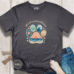 Coastal Dog Lover T-Shirt for Beach Loving Dog Moms