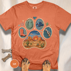 Western Desert Cowboy Paw Print T-Shirt