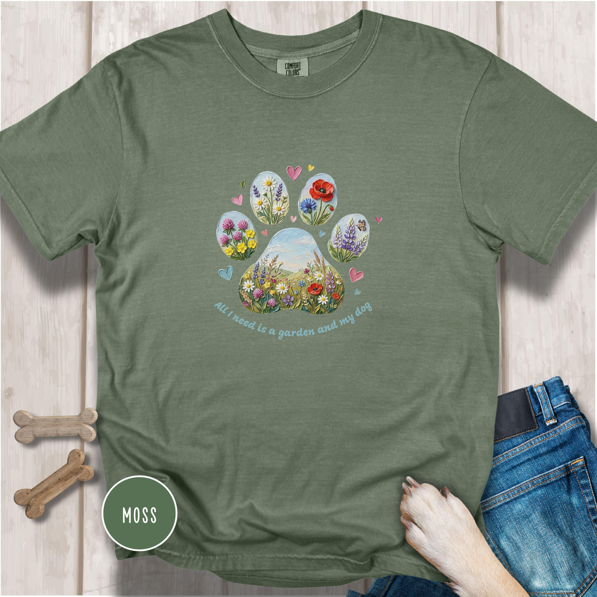 All I Need is a Garden and my Dog T-Shirt