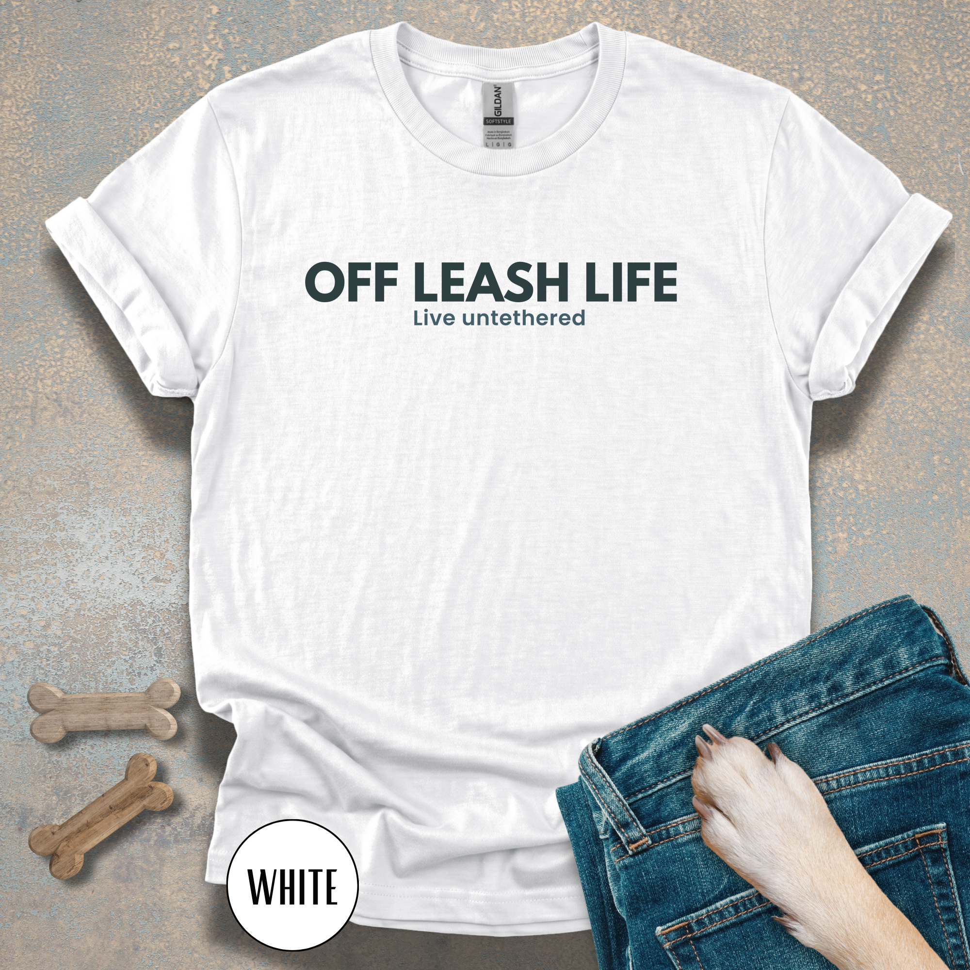 Off Leash Life “Live Untethered” T-shirt
