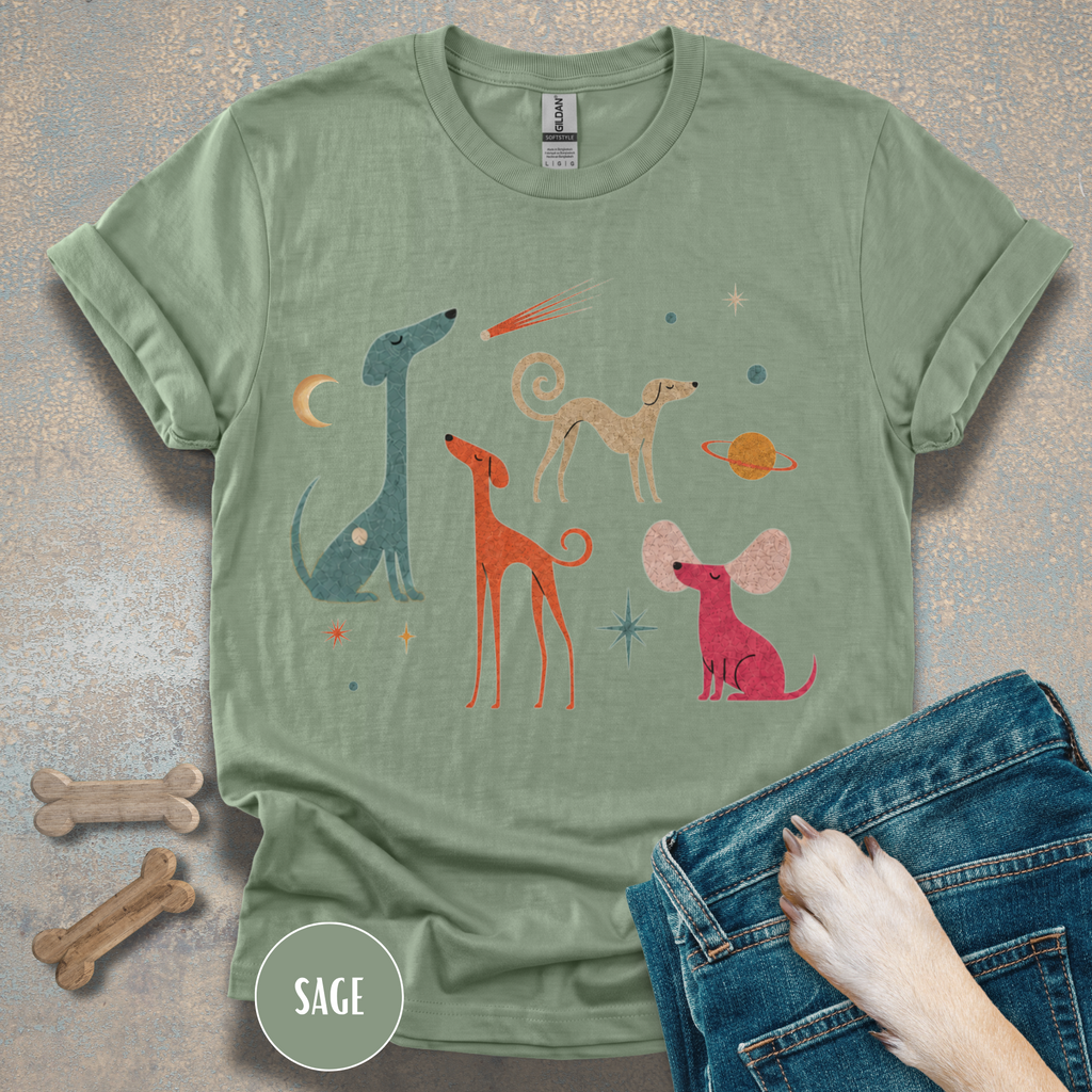 Retro Cosmic Dog T-Shirt