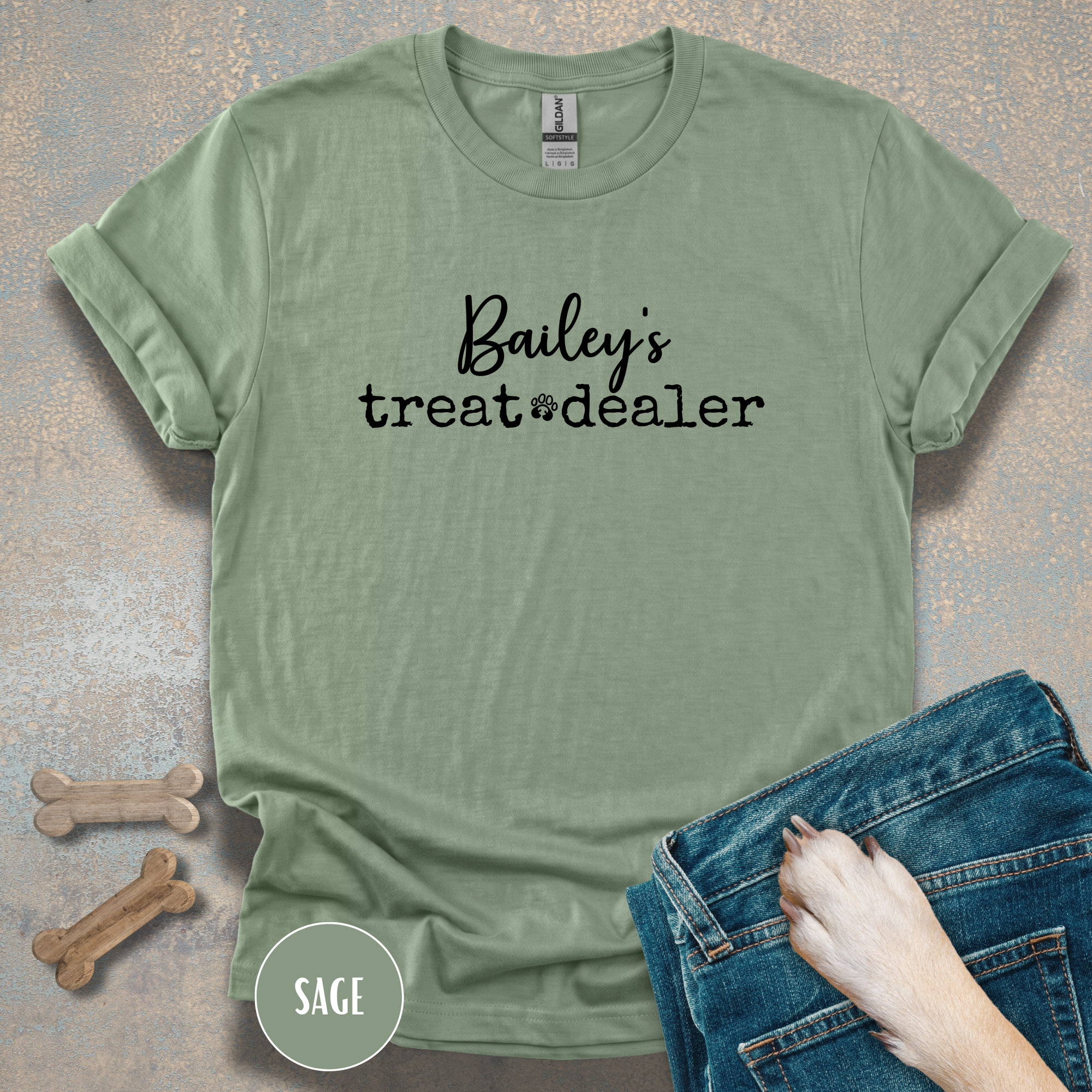 Personalized Treat Dealer Dog Lover T-shirt