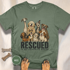 Rescued is My Favorite Breed Group Photo T-shirt