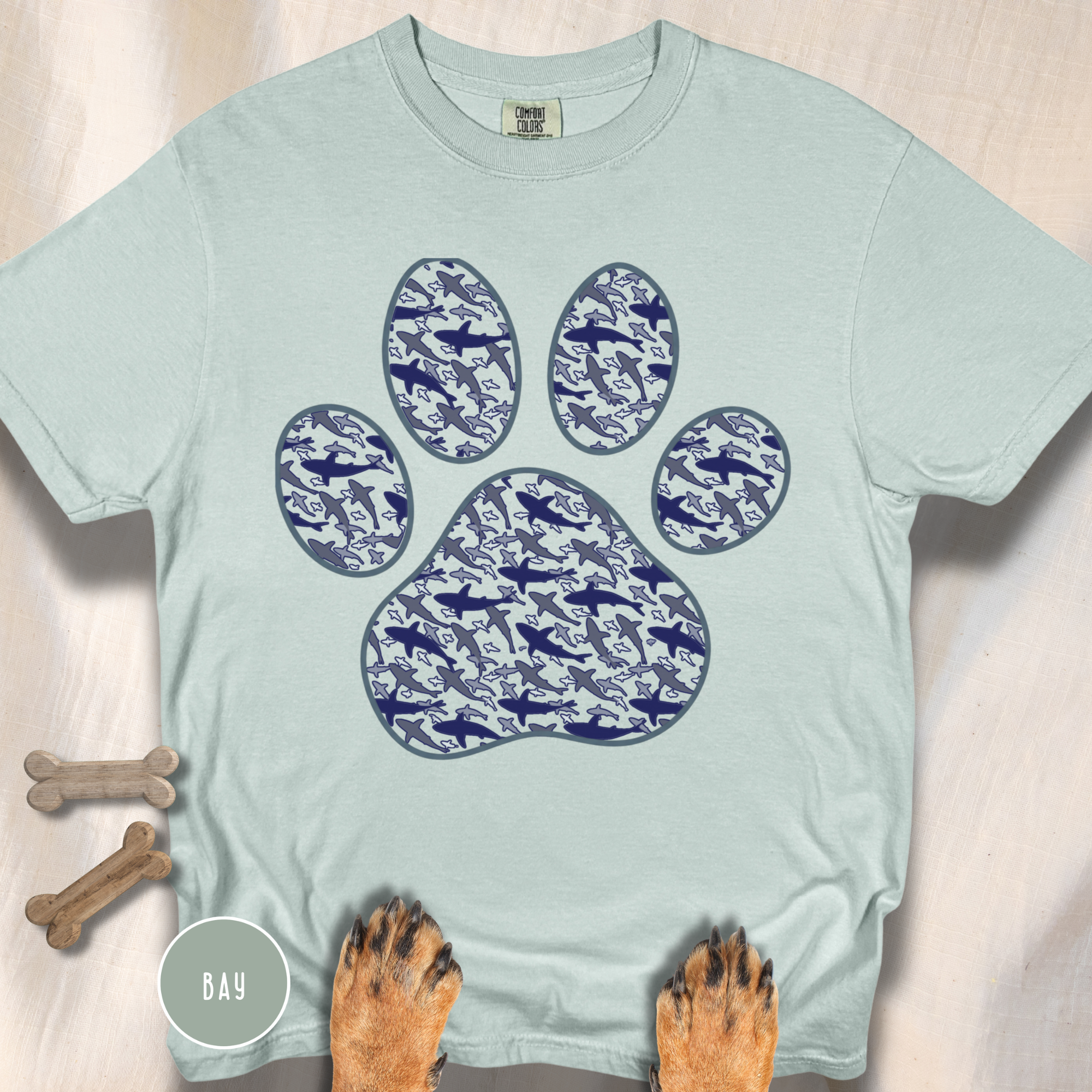 Sharks in the Paw-ter T-shirt