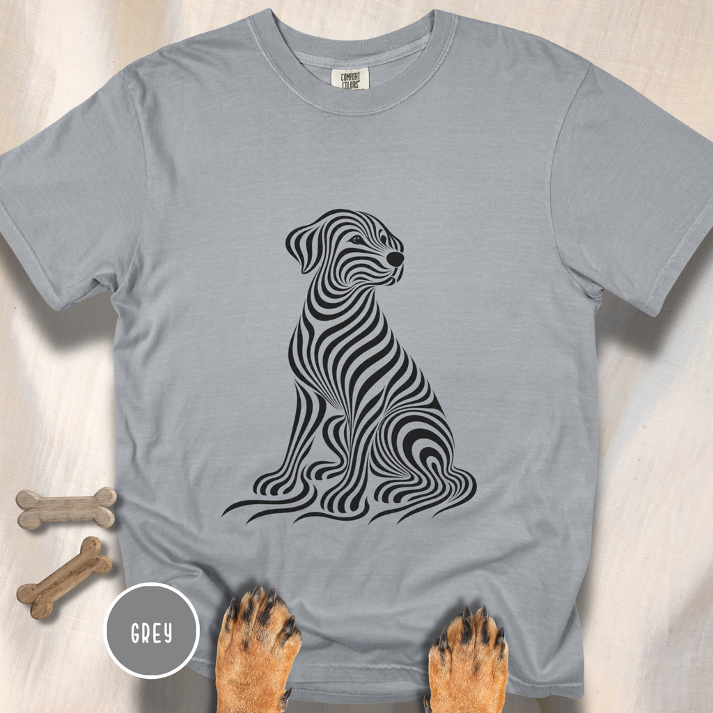 On My Wavelength Optical Art T-shirt