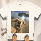 Dog UFO Selfie T-shirt